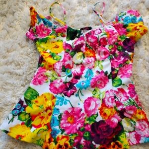 Blush floral dress shirt